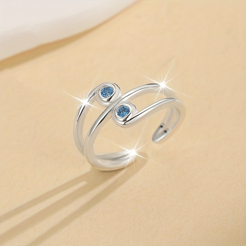 Women's Summer Beach Vacation Toe Ring with Synthetic Cubic Zirconia